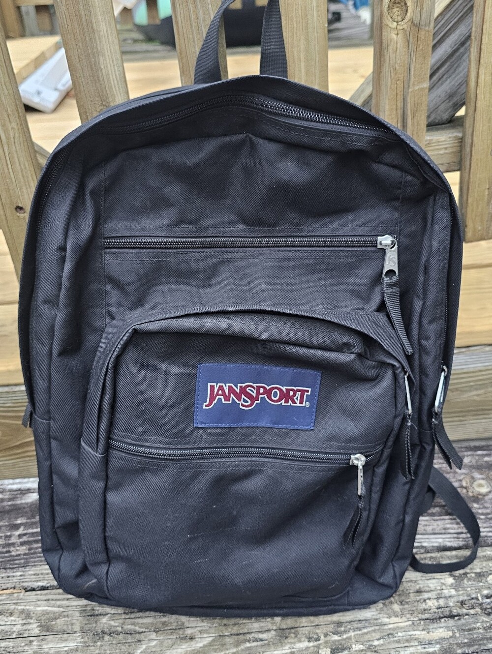 Jansport Black Unisex Everyday Backpack with Mesh Side Pocket